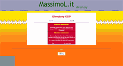 Desktop Screenshot of directory.massimol.it