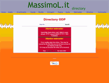 Tablet Screenshot of directory.massimol.it